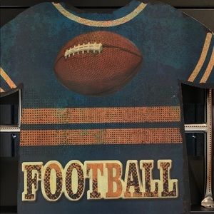 Metal Football wall sign
